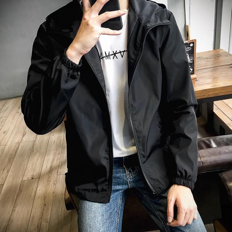 바람막이 자켓 가을 간절기 후드 잠바 등산 윈드 브레이커 2컬러