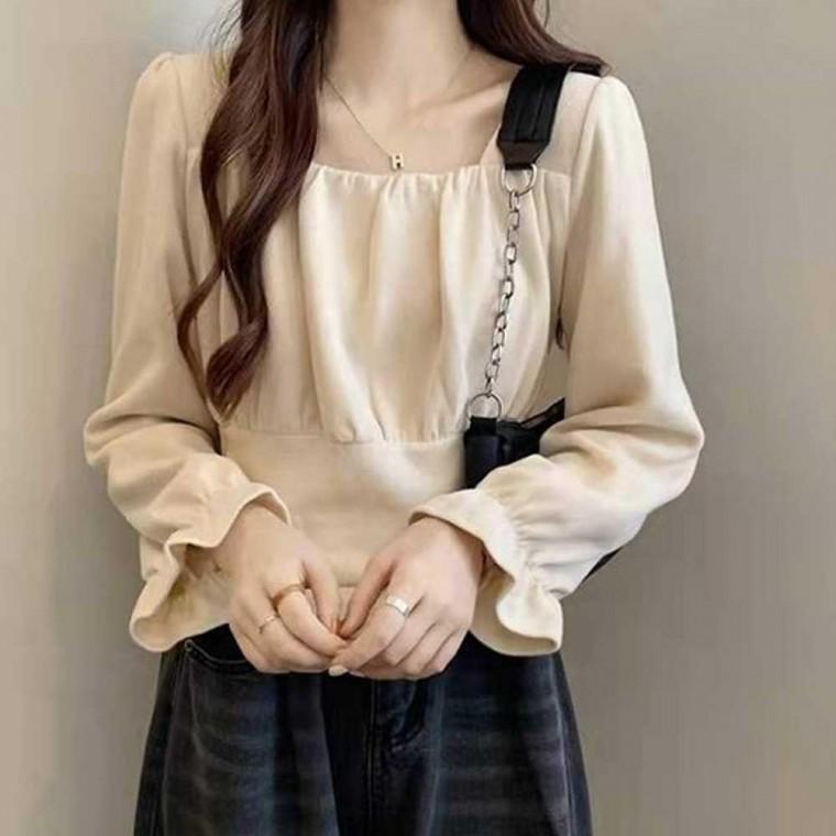 상견례블라우스 상견례 코디 결혼식 긴팔 하객룩 패션 블라우스 봄가을 예쁜블라우스 예쁜 셔링 여성