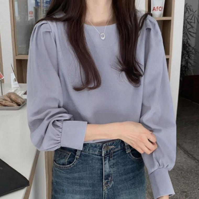 여성 후드 블라우스 청순 트렌디 파스텔 봄가을
