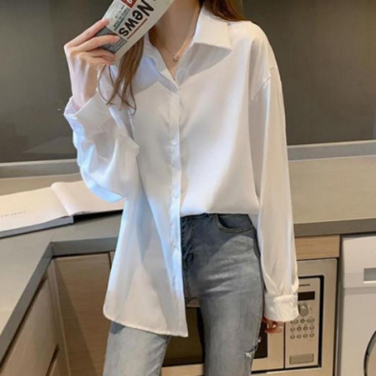 외출 루즈핏 셔츠 여성 봄가을 데일리 긴팔 원픽