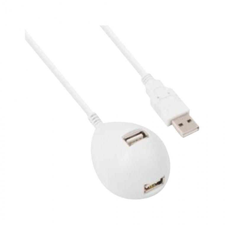 USB 연장 스탠드 케이블 1.8M 화이트