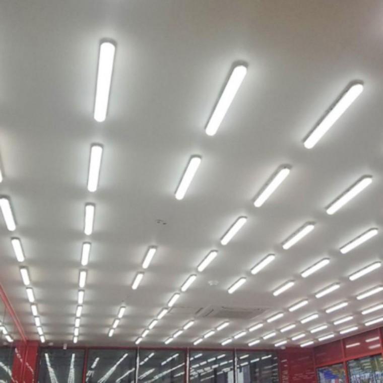 주방 인테리어 직부등 LED 30W 일자등 장수 조명