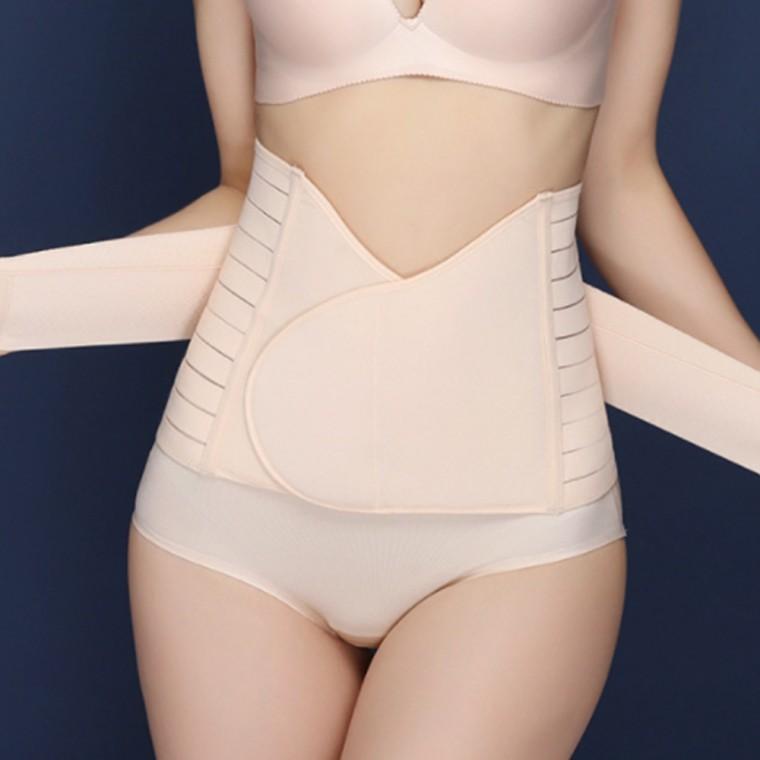 뱃살커버 이중압박 보정 복대(L) (베이지)