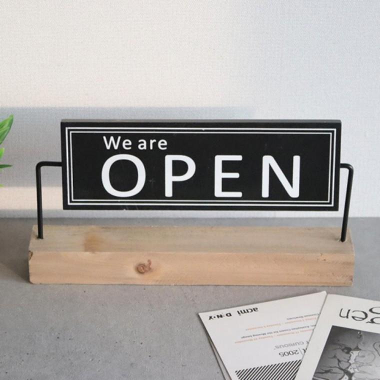 안내판 오픈클로즈 표지판 테이블 양면 팻말 OPEN