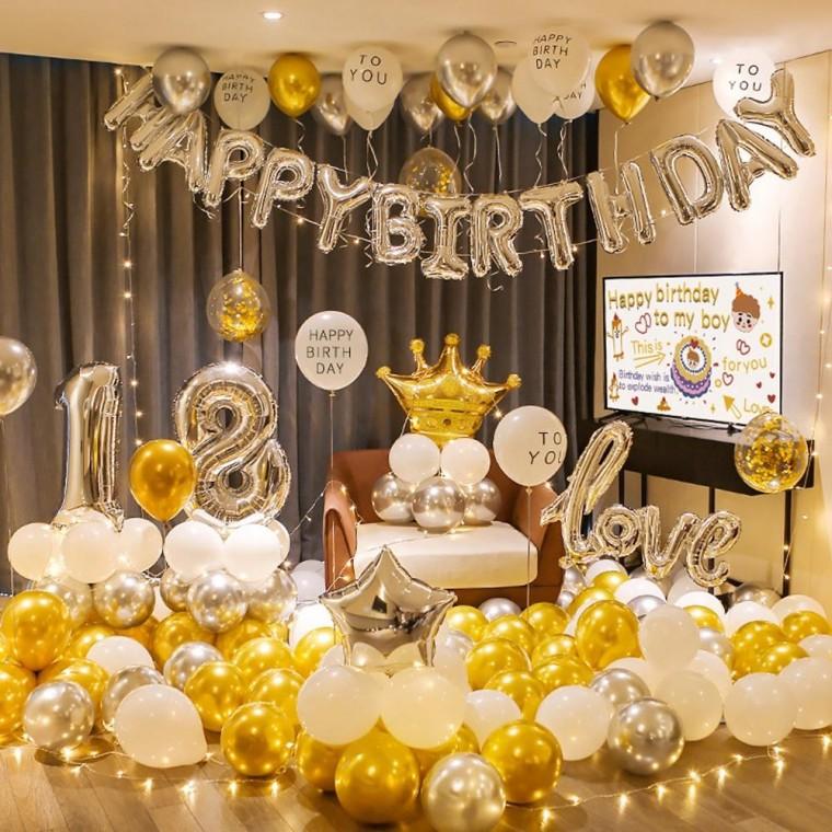 생일 파티 풍선 세트 기념일 장식 홈파티 가랜드