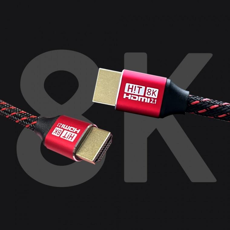 HDMI-H030 HIT Ultra HDMI 2.1 CABLE 버건디컬러 8K 케이블 3.0m