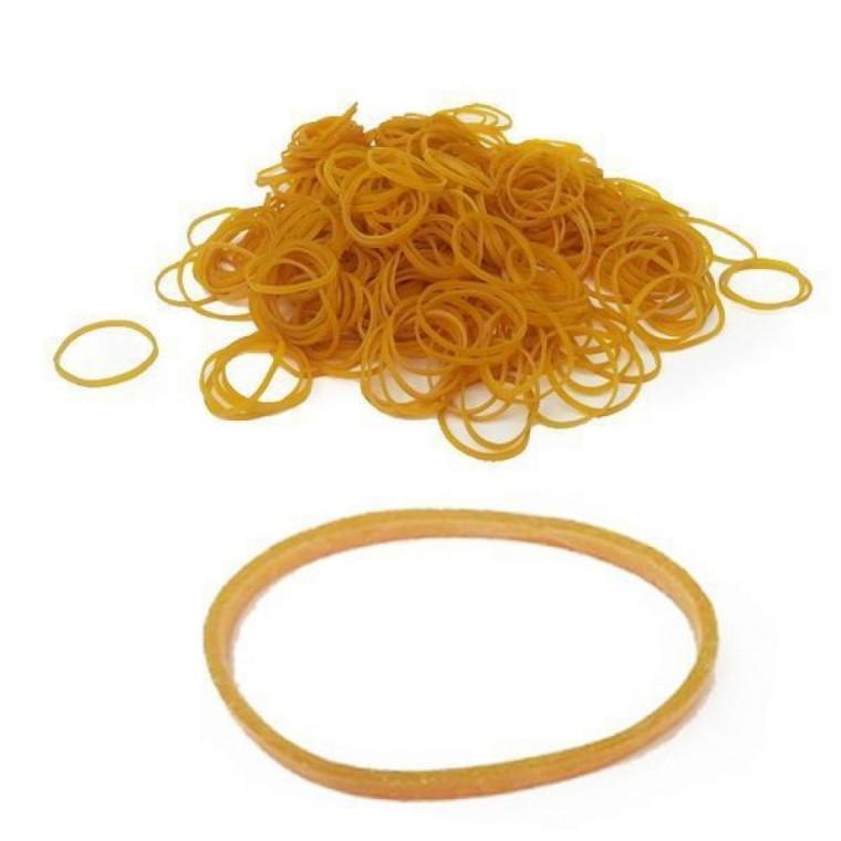 노란 고무줄 70x3mm 300g 벌크 굵은 노랑