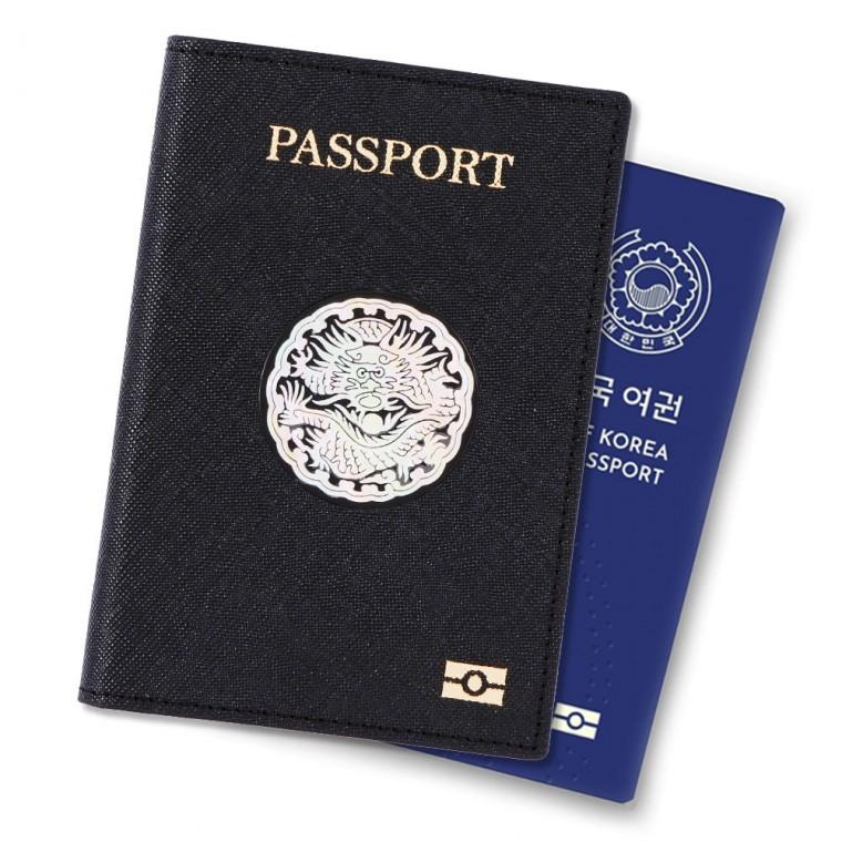 곤룡포 나전 사피아노 소가죽 여권지갑 RFID 차단 해킹방지 여권케이스