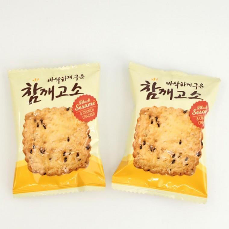참깨 고소 크래커 구운 탕비실 곡물 간식 과자