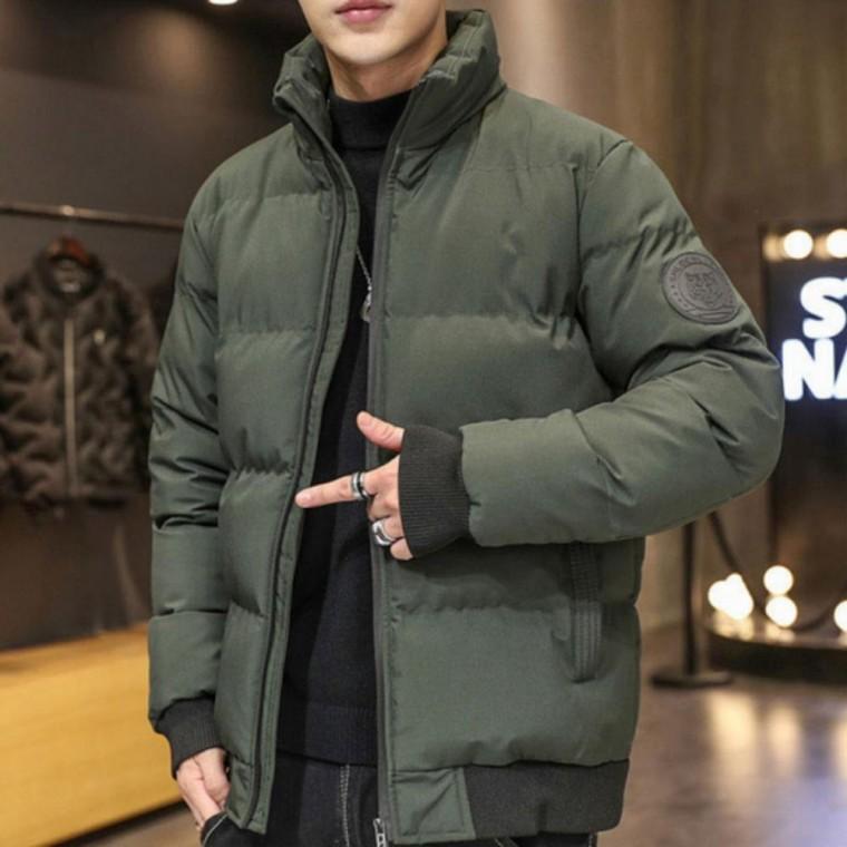 남성 경량 패딩 점퍼 하이넥 남자숏패딩 자켓