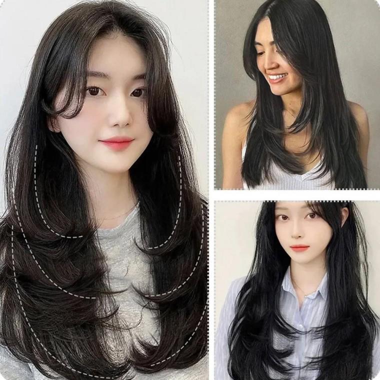 인조부분가발 세린 레이어드 C컬 원터치 부분가발