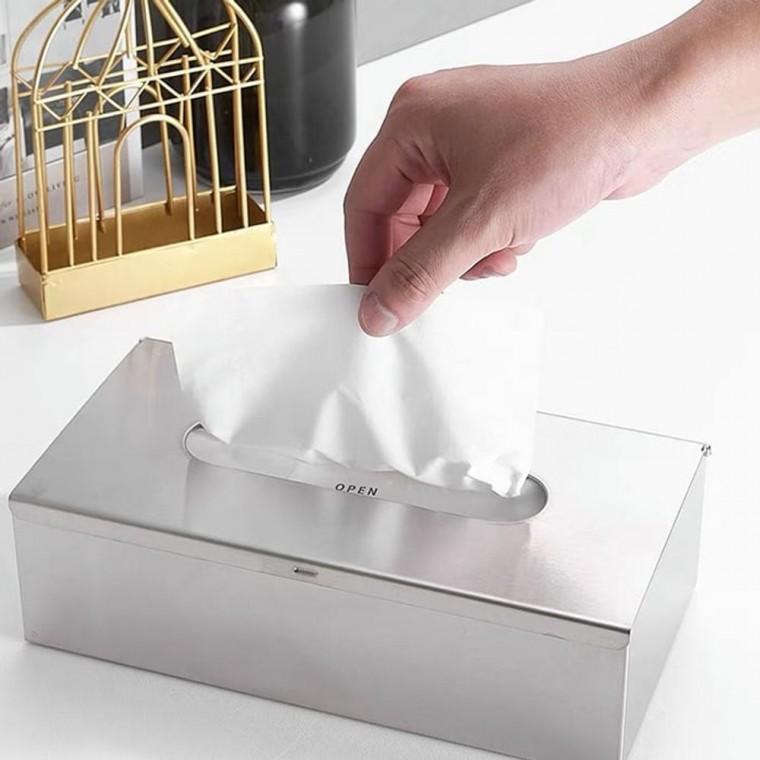 케이스 사각 휴지통 테이블 냅킨 수납 호텔 스텐 티슈 휴지케이스 냅킨수납함 스탠티슈케이스