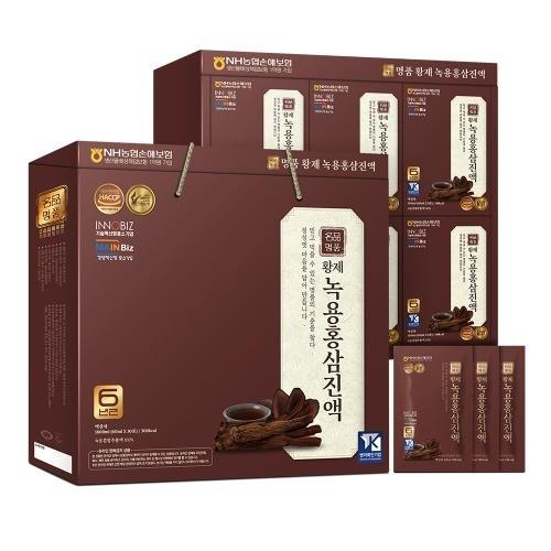 더존건강 황제 녹용 홍삼 진액 60ml x 30포