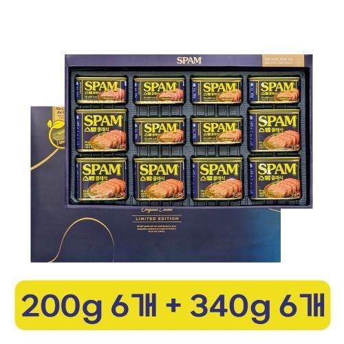 CJ 스팸 3호 340g 6개 + 200g 6개