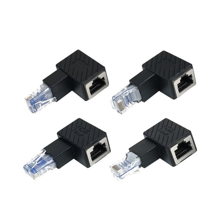 RJ45 네트워크 랜선 연장 젠더 4ea / LAN선 랜커플러 랜케이블 연장젠더