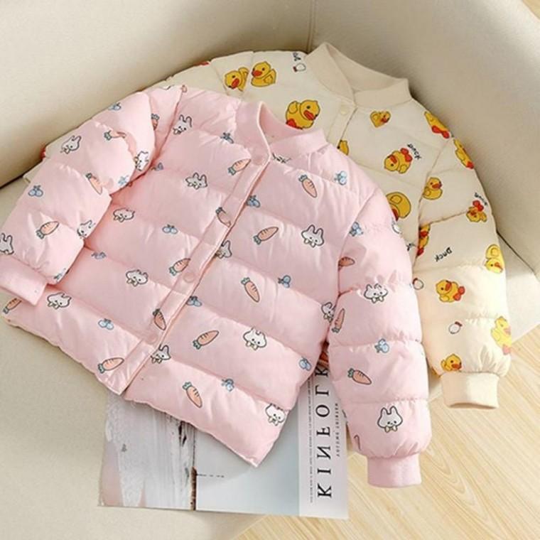 시보리 래빗덕 경량패딩 긴팔 아동 점퍼 패딩 키즈 겨울옷 경량 유 아동