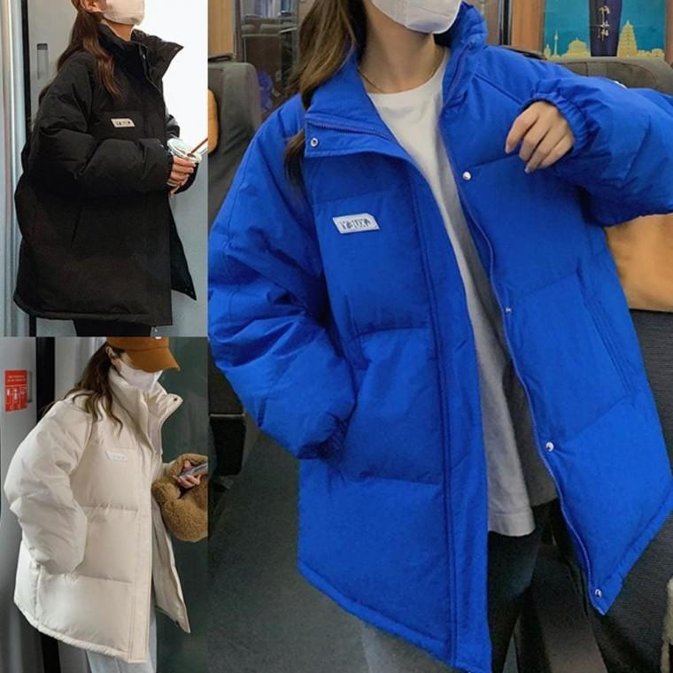 여성 여자 캐주얼 점퍼 패딩 하이넥 패딩점퍼 캐주얼패딩 하프패딩 숏패딩
