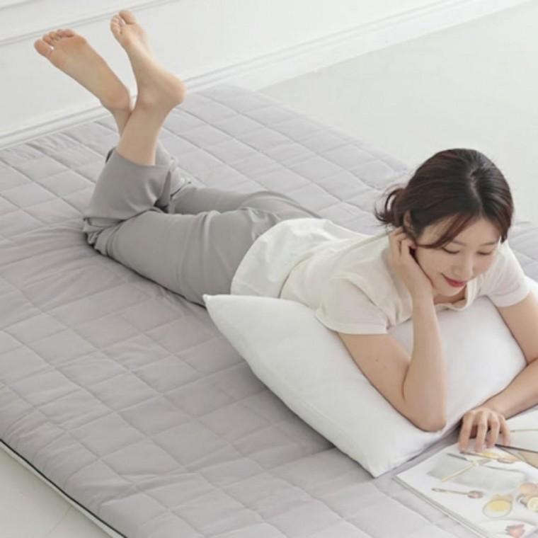 3단 매트리스 접이식 요 패드 토퍼 부드러운 매트 퀸