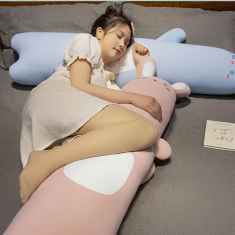 사계절 바디필로우 롱 쿠션 블루곰 핑크토끼 130cm
