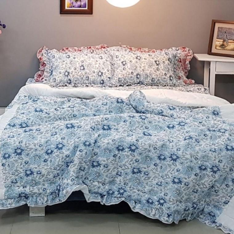 여름이불 화사한 아사이불 꽃모양이불 침구 여름 꽃무늬이불 아사이불 60수이불 카패트