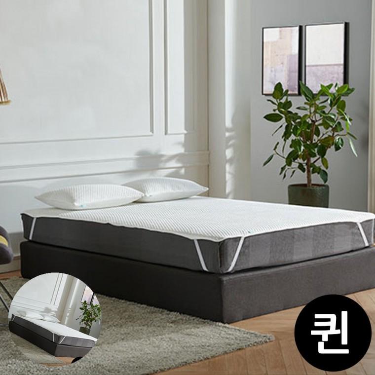 이불깔개 호텔식패드 침대침구 침대커버 매트깔개 화이트 냉감사 침대패드 Q