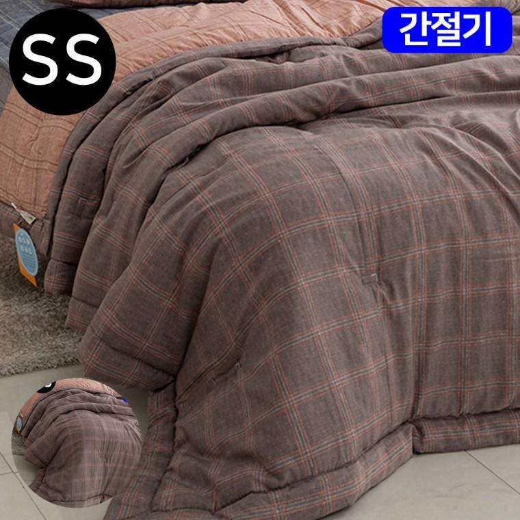 덮는이불 알러지케어이불 마이크로모달이불 1인용이불 체크무늬이불 베이직체크 마이크로모달 간절기 이불