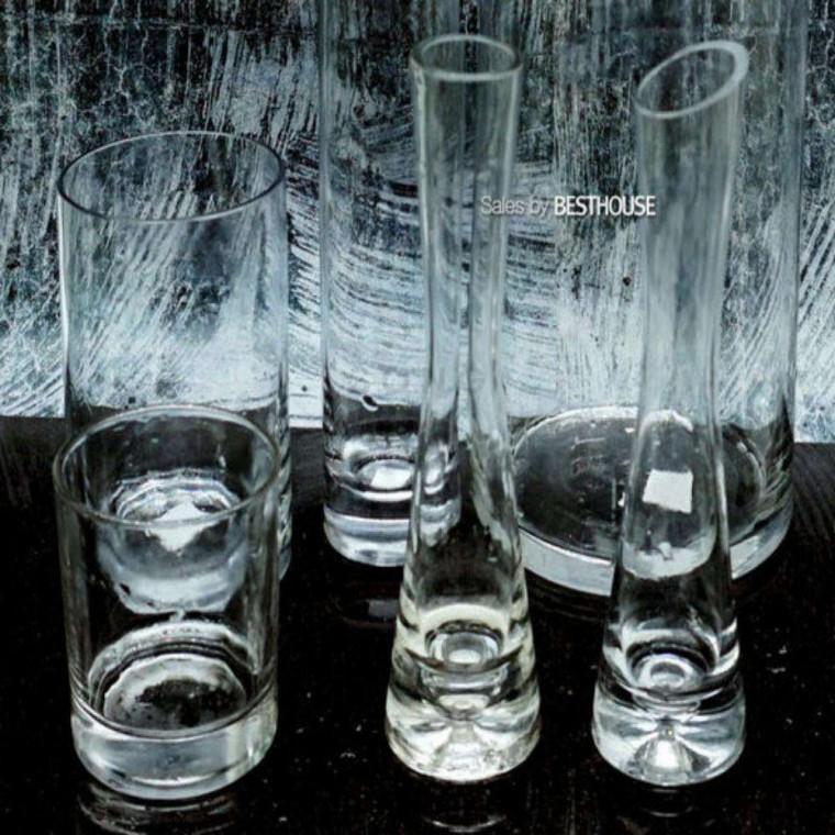 유리 화병 17x50cm 꽃병 투명화병 수경화분 실린더화병 꽃화병