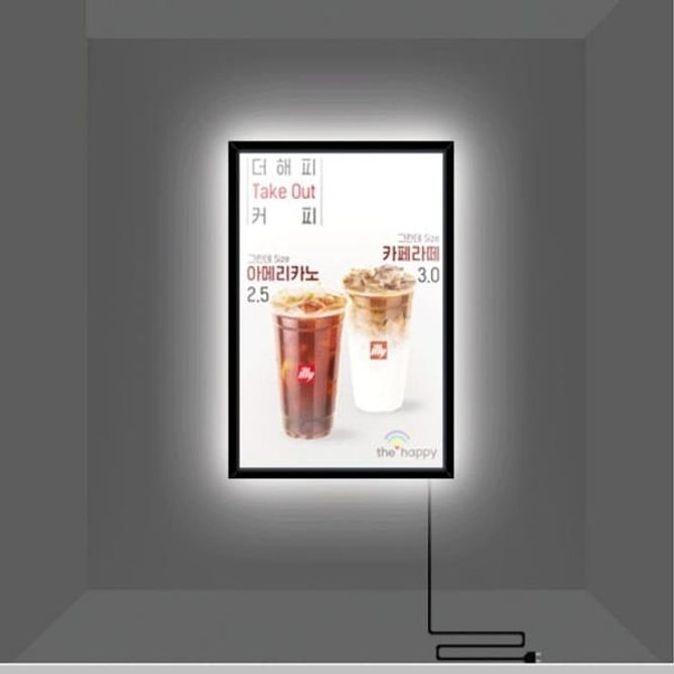 삼화 LED 라이트패널 메뉴판 광고판 벽걸이형 A1
