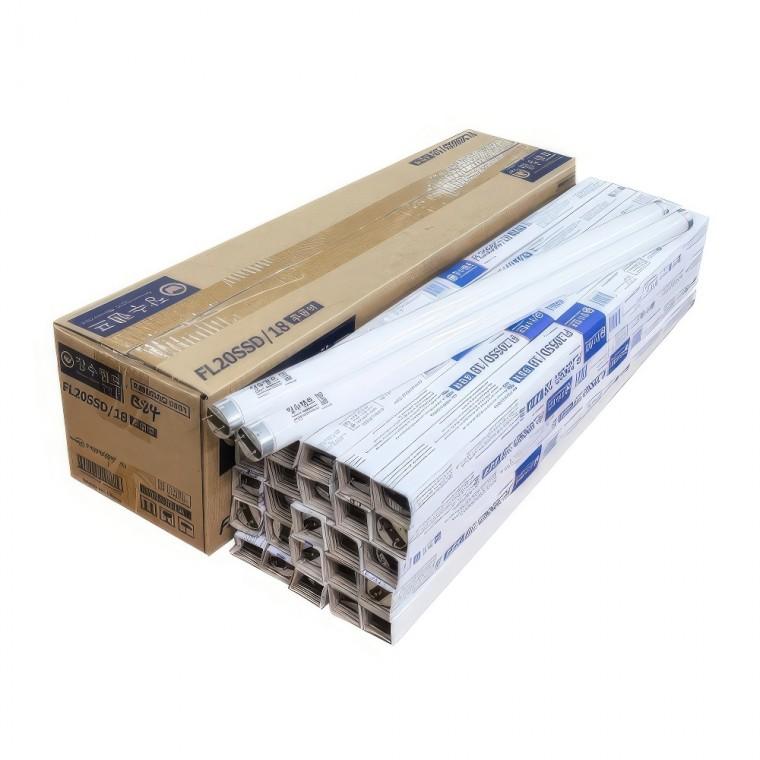 장수램프 일자등 형광등 주광색 60cm FL20D 25개 전구 간접등 거실등