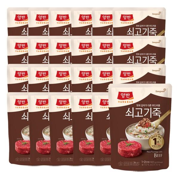 동원 양반 쇠고기죽 420g 24개