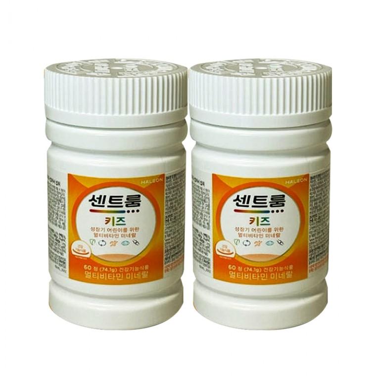 센트룸 키즈 멀티비타민 미네랄 1235ml x 60정 2박스
