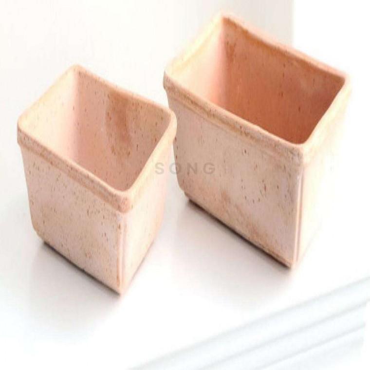 토분 D24x18cm 수제화분 낮은화분 직사각화분 토기화분 분재화분