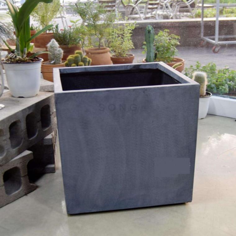 화분 D40 40x40cm 거실화분 맷돌화분 키큰화분 FRP화분 소형화분