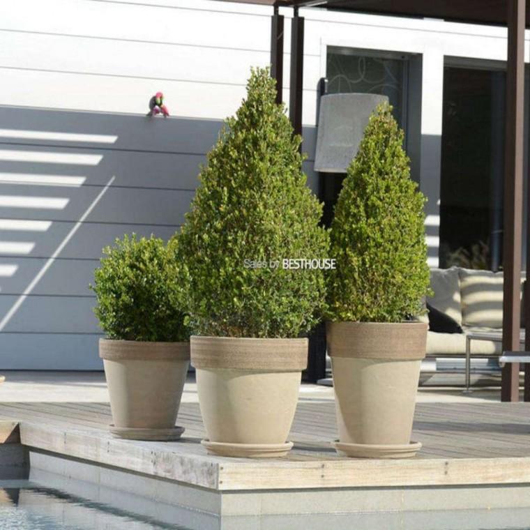 바소 35x30cm 야외화분 예쁜화분 백화점화분 카페화분 고급화분