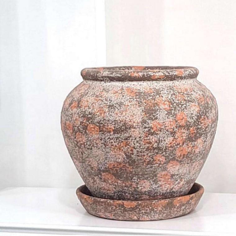 토분 화분 17x20cm 로즈 빈티지화분 베트남화분 빈티지토분 토분화분 베트남토분화분