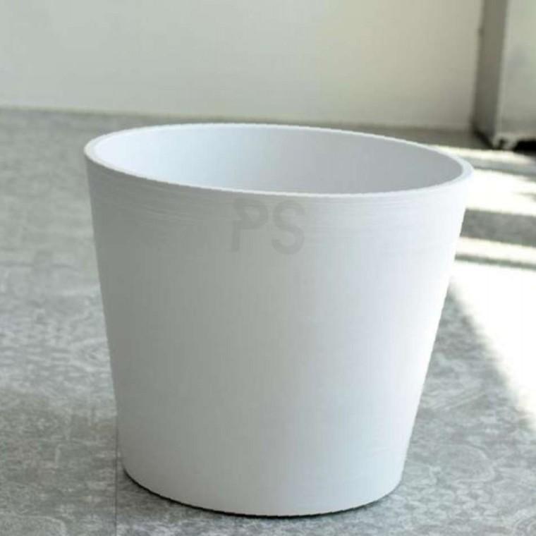 우레탄 플라스틱 화분 M 40x34cm 화이트 스탠다드 관엽식물 슈베 도자기화분 개업축하화분