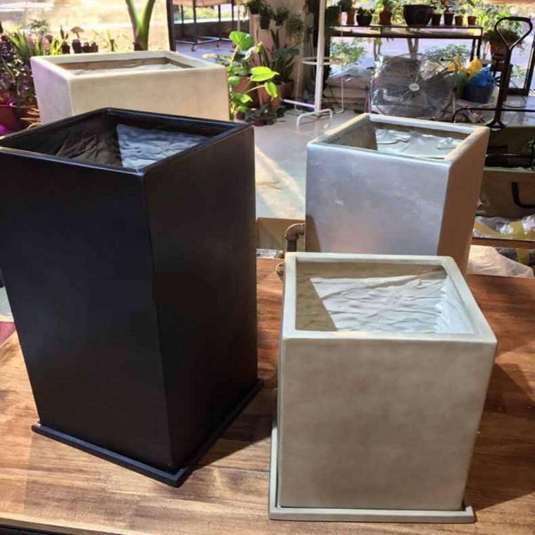27x27x55cm 화분 디자인화분 병원화분 고급화분 긴화분 사각화분