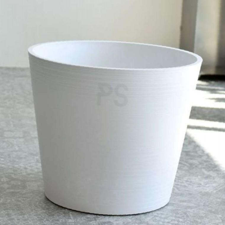 우레탄 플라스틱 화분 L 50x42cm 화이트 개업축하화분 관엽식물 슈베 도자기화분 스탠다드