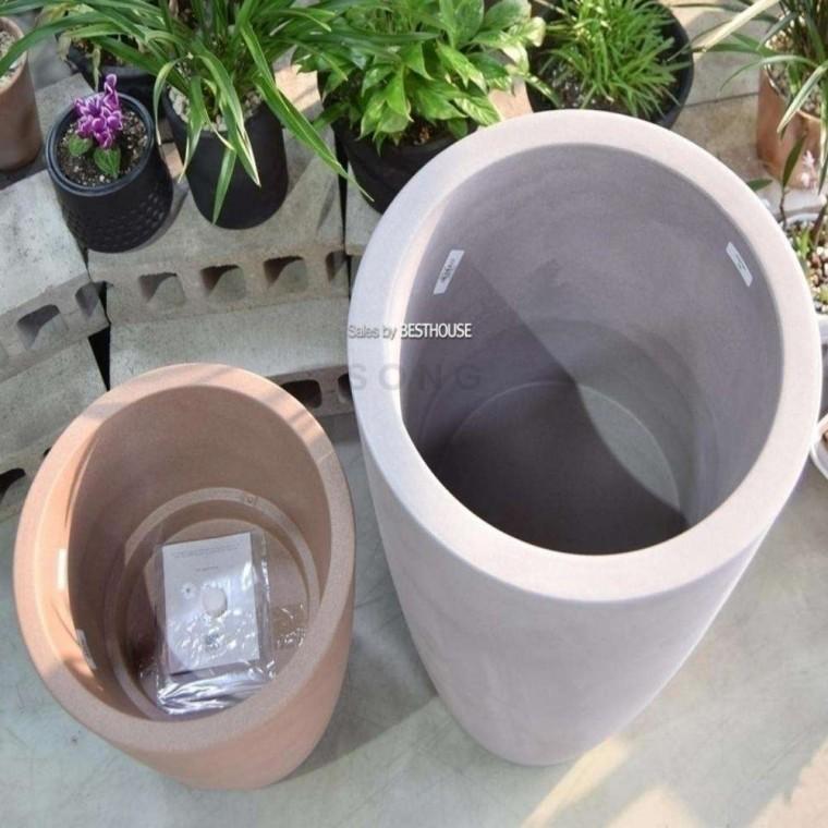 화분 43x90cm 이태리화분 대형플라스틱화분 대형화분 PE화분 원형화분