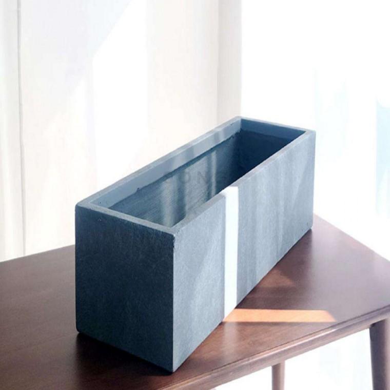 그레이 화분 60x19x19 도로화분 조경시설물 긴화분 대형화분 옥상화단