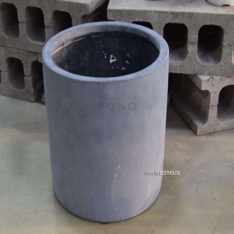 원통형 화분 40x40cm 옥상텃밭화분 아파트화분 식물화분 베란다화분 클래식화분