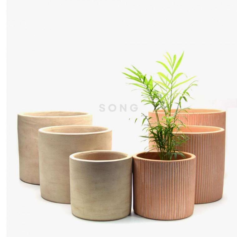 3개셋트 토분 화분 실외화분 테라조화분 베트남화분 줄무늬화분 무광화분