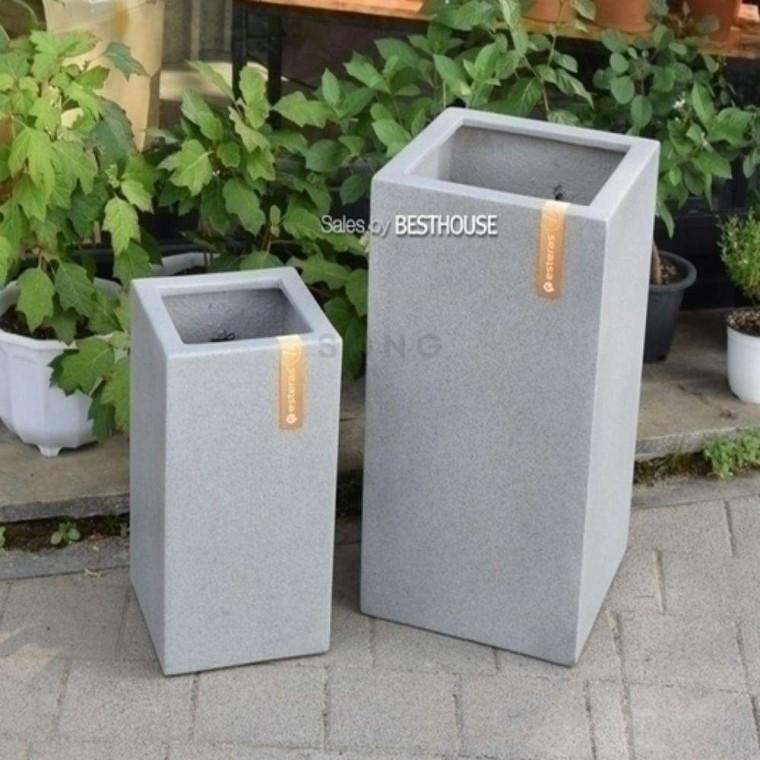 대형 화분 37x37x66cm 대형사각화분 사각형화분 긴사각화분 사각긴화분 사각큰화분