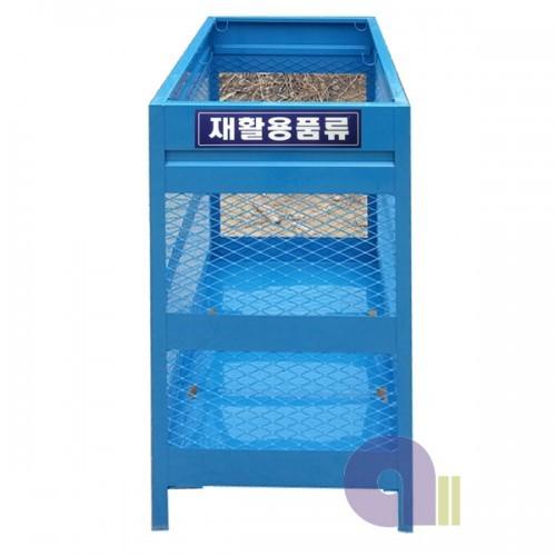 철재사각분리수거함/중/400L/재활용분리수거함/비철사각망분리수거함