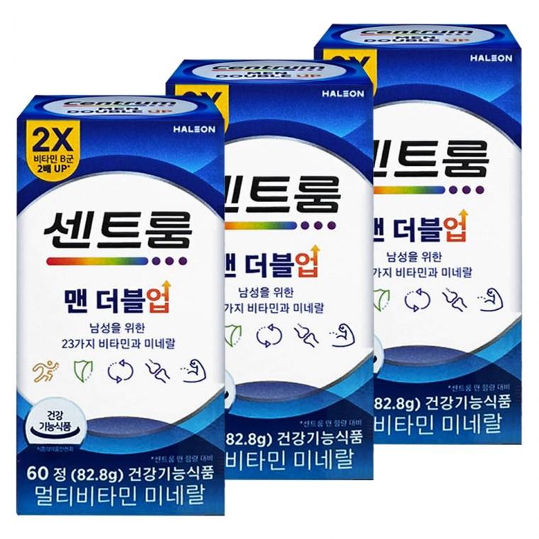 센트룸 맨 더블업 1380mg x 60정 3개