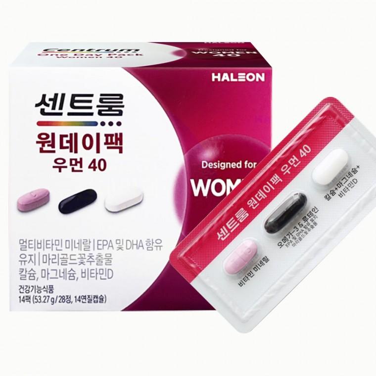센트룸 원데이팩 우먼 40 30일팩 1박스 여성 비타민