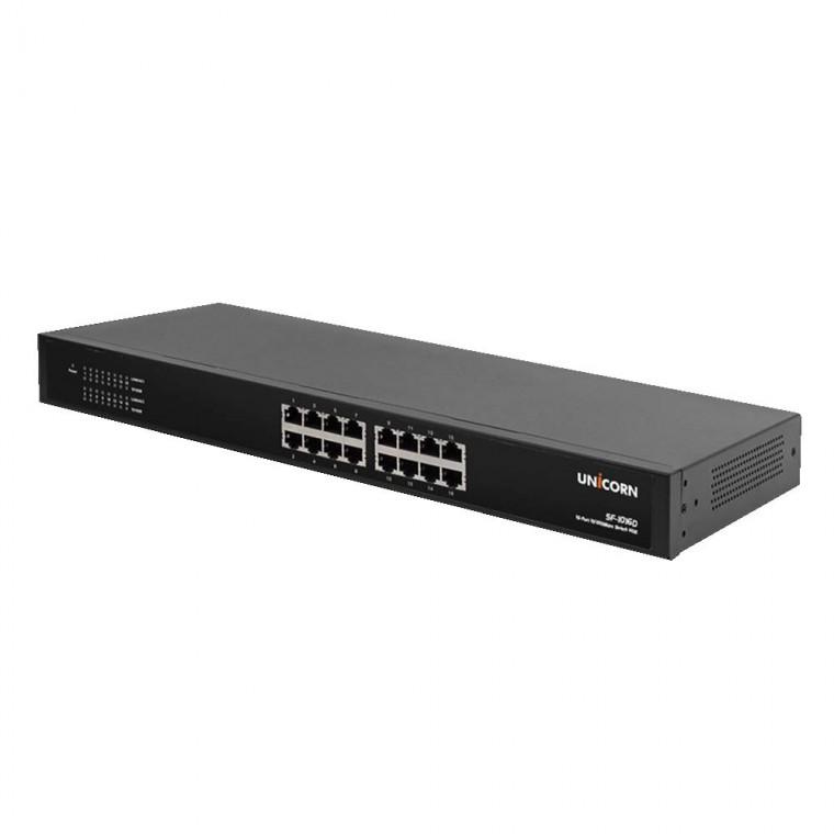 16포트 스위칭허브 100mbps 네트워크확장 인터넷 랜선공유기 컴퓨터 데스크탑PC 노트북