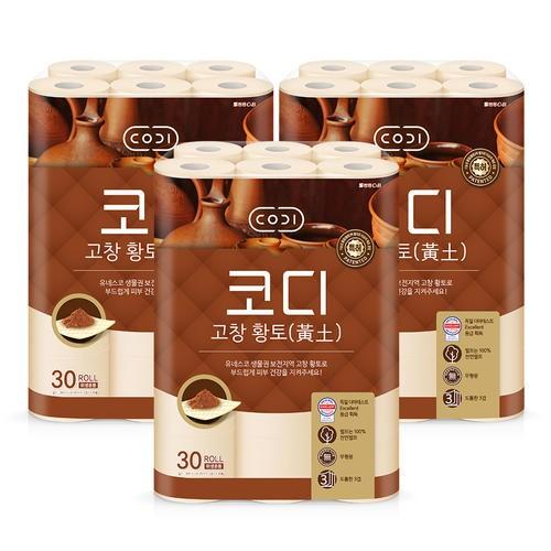 코디 고창 황토 30m 30롤 3개