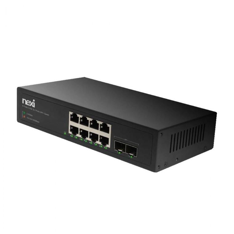 8K 4K 8포트 2.5G 겸용 2포트 SFP 10G IGMP 스위칭허브 2.5GBPS 고화질 영상 노트북 데스크탑 PC 컴퓨터