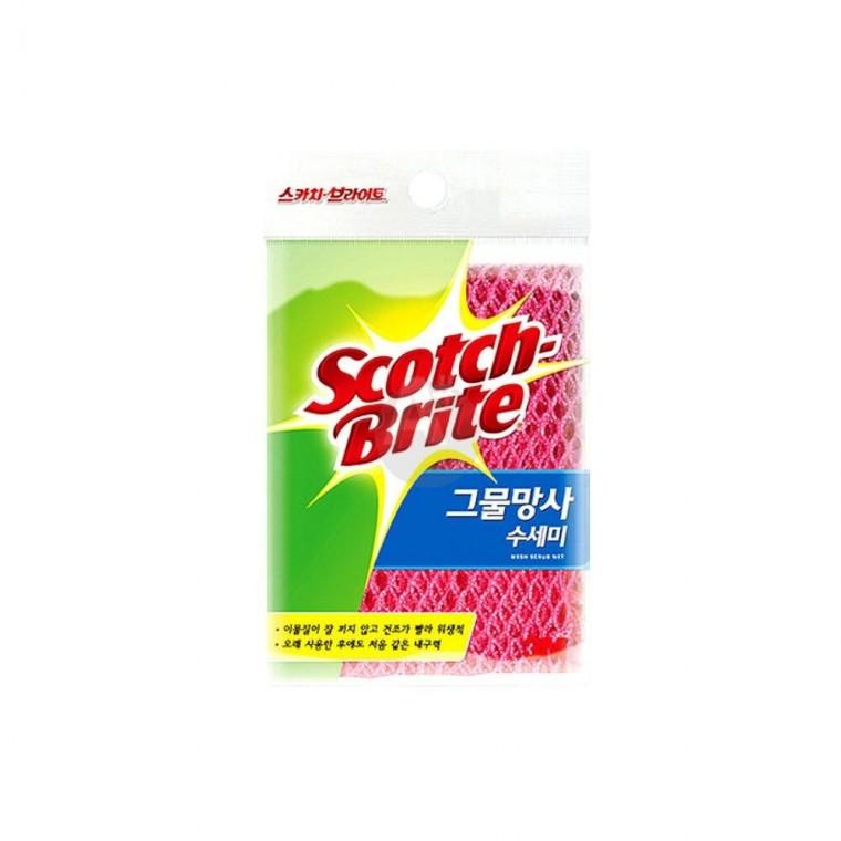 3M 스카치 브라이트 그물망사 수세미 X 50개 업소용